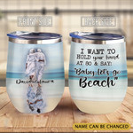 Personalized Married Couple Vacation Memories Gift Wine Tumbler