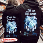 Personalized Till Our Last Breath Wolf Couple Hoodie
