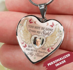 Personalized Image You Are Never Gone From My Heart Couple Necklace
