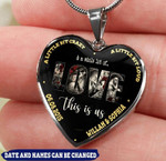 Personalized A Whole Lot Of Love Skull Heart Couple Necklace