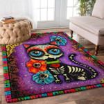 Cat Day Of The Dead Rugs Home Decor