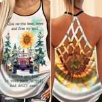 Give Me The Beat, Boys And Free My Soul Criss Cross Tank Top