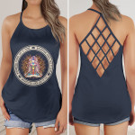 Whatever Stays Let It Stay Criss Cross Tank Top