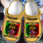 Personalized Juneteenth Is My Independence Day Crocs Classic Clogs Shoes