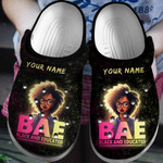 Personalized BAE Black And Educate Crocs Classic Clogs Shoes