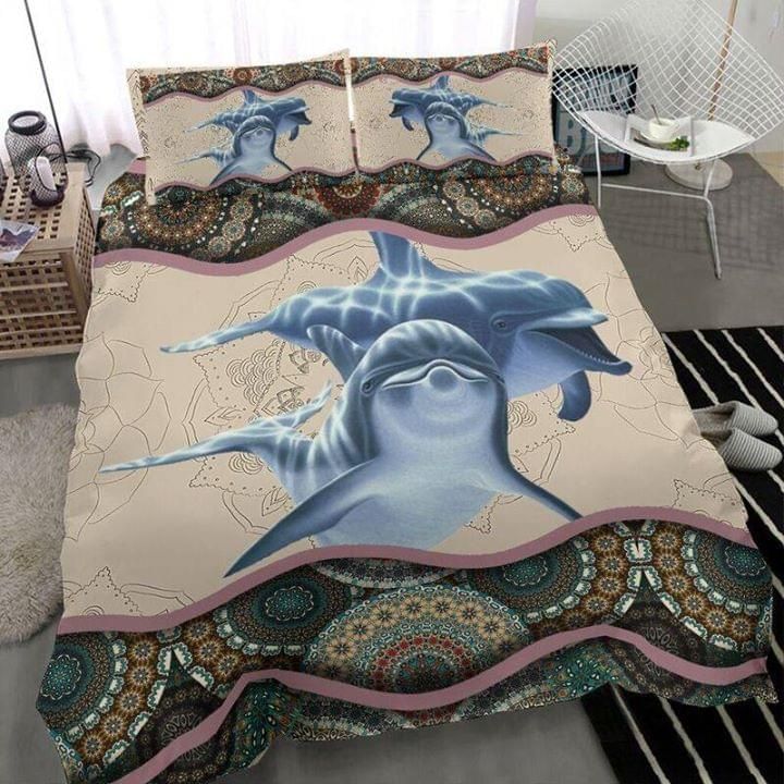 Dolphins Mandala Bedding Set