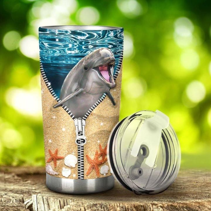 Dolphin Zip Tumbler