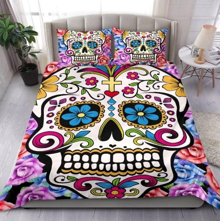 Sugar Skull Colorful Bedding Set