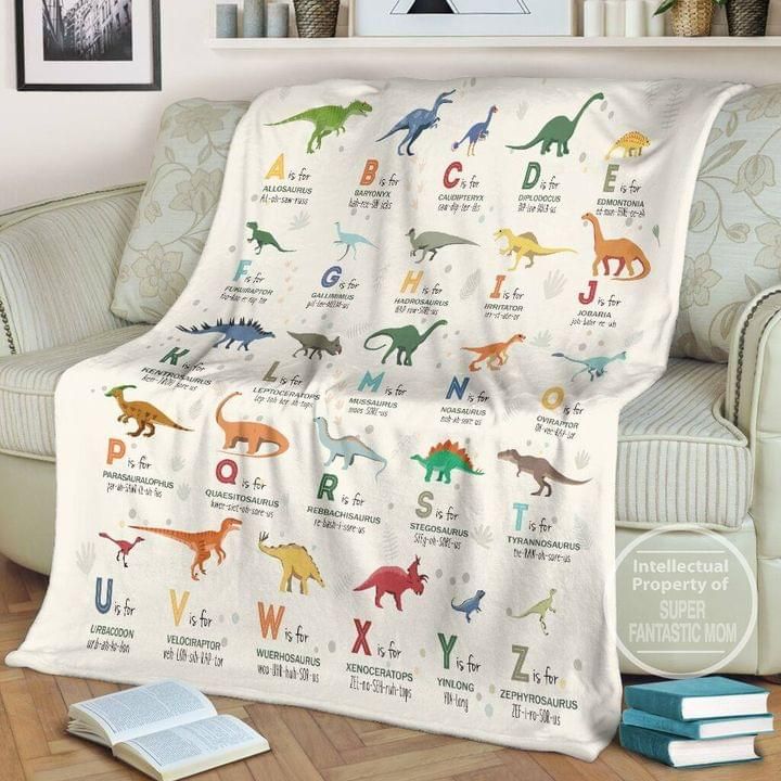 Types Of Dinosaurs Fleece Blanket