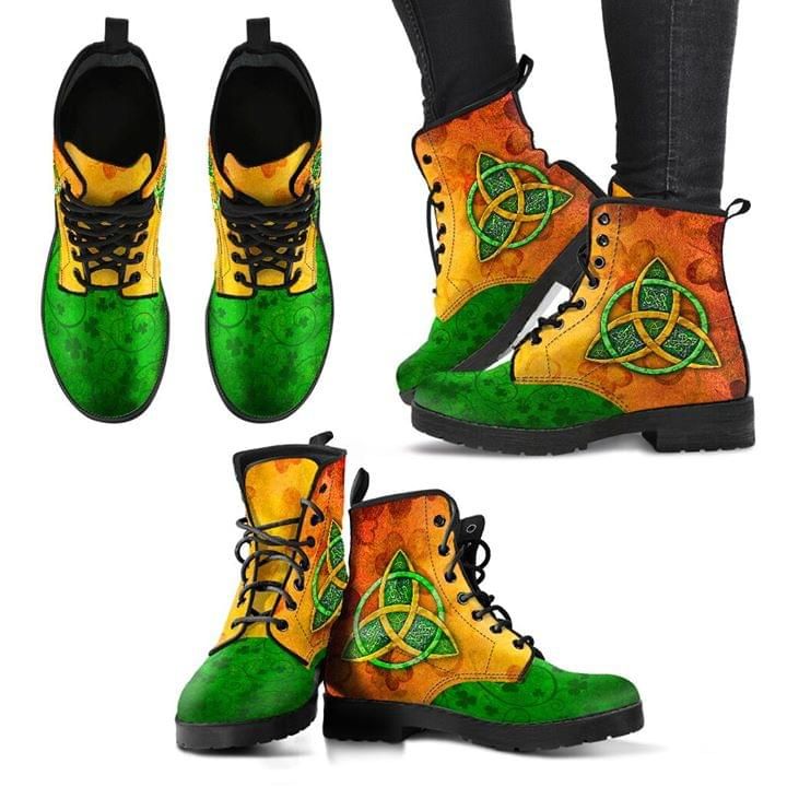 Irish St Patrick's Day 2021 Leather Boot Shoes PANLTB0018