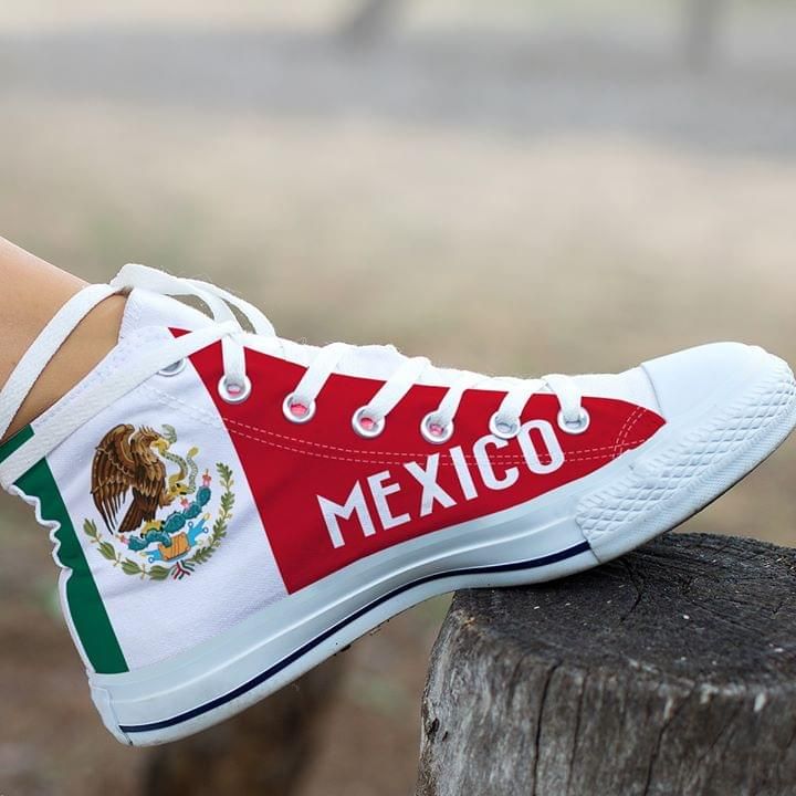Mexico Printed On High Top Shoes PANHTS0004