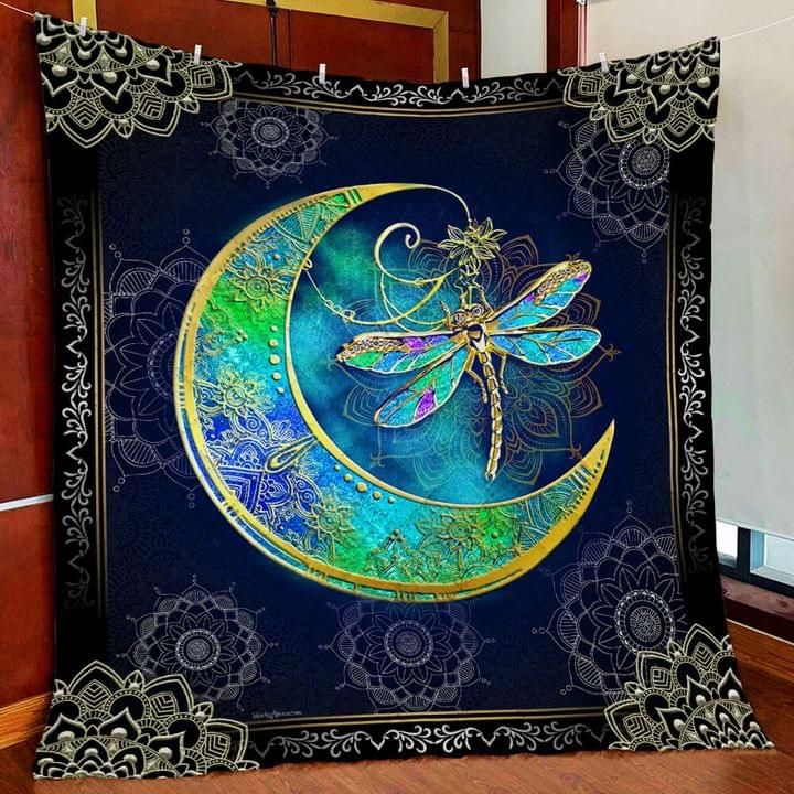Dragonfly Moon Mandala Quilt