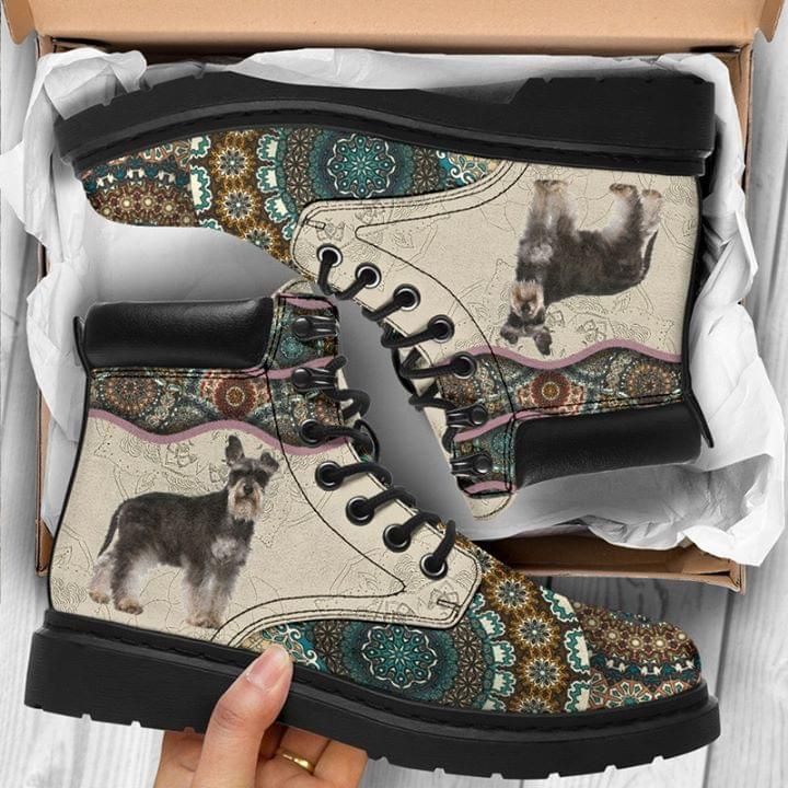Yorkshire Terrier Mandala Classic Boots Shoes
