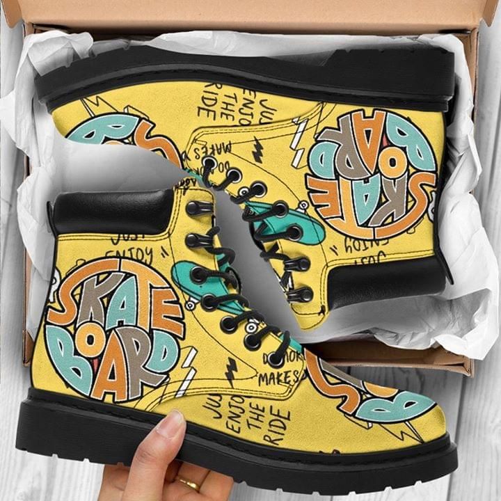 Skateboard Yellow Classic Boots Shoes