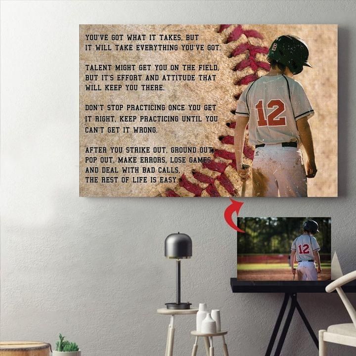 You Got What It Takes But It Will Take Everything Baseball Boy Poster PAN