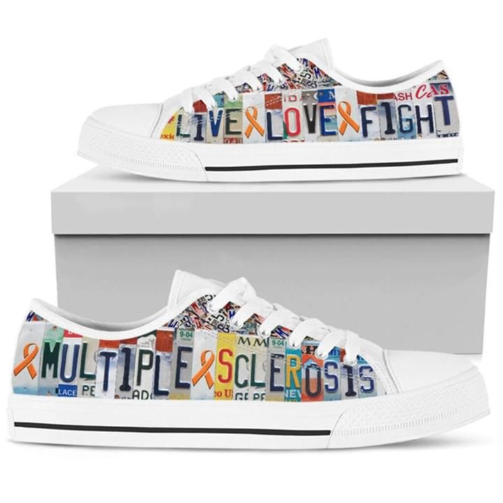 Live Love Fight Multiple Sclerosis Low Top Shoes PANLTS0016