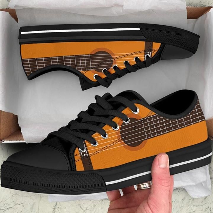 Guitar Printed On Low Top Shoes PANLTS0084