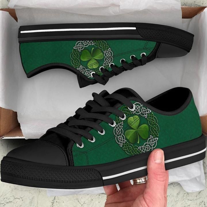 Shamrock Irish St Patrick's Day Low Top Shoes PANLTS0004