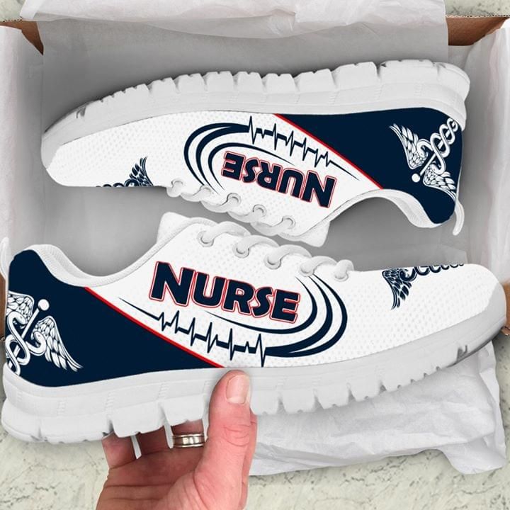 Nurse Blue And White Sneaker Shoes PANSNE0070