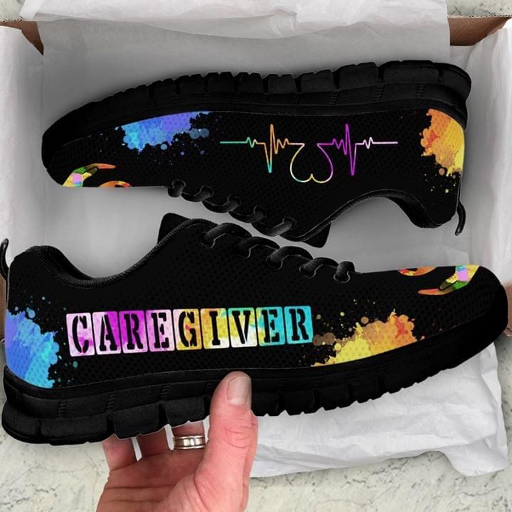 Caregiver Heartbeat Colorful Sneaker Shoes PANSNE0025