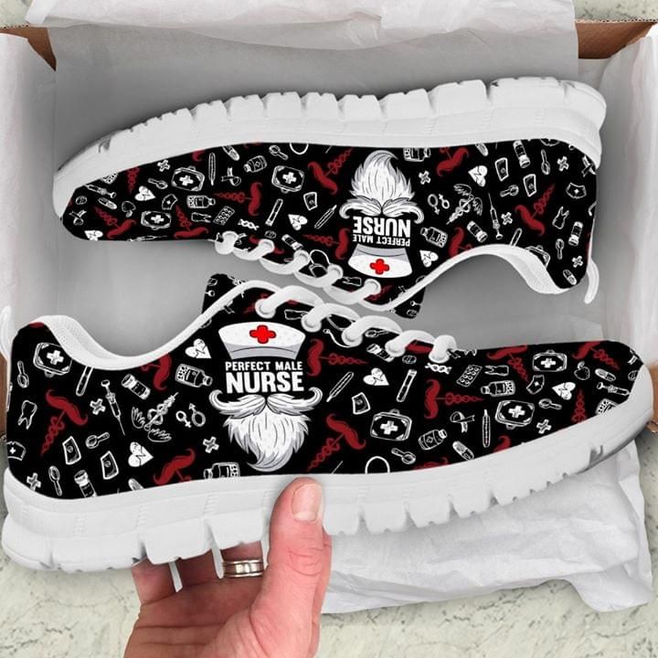 Perfect Male Nurse Printed On Sneaker Shoes