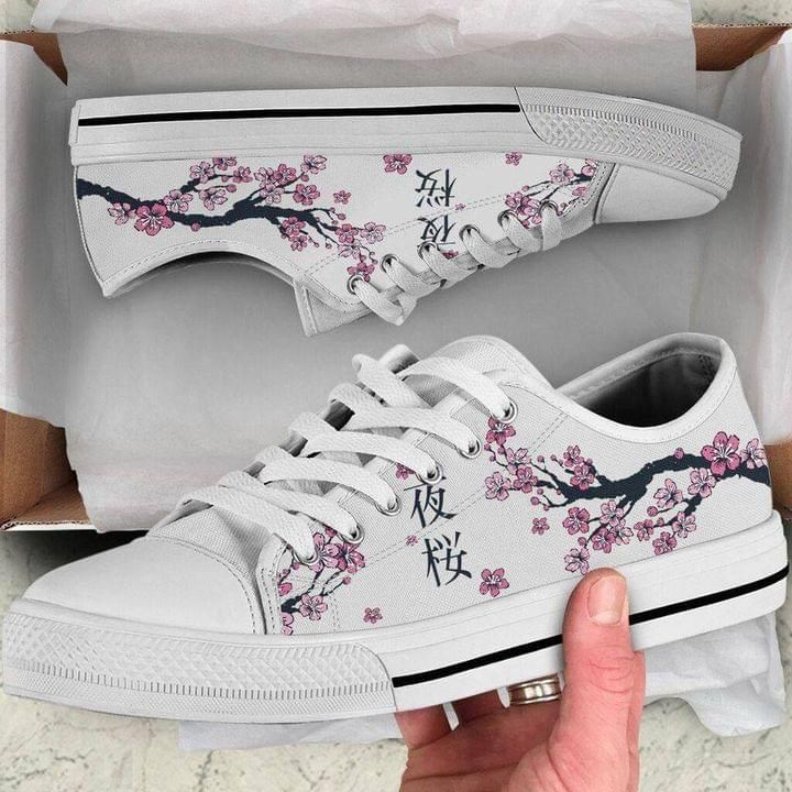 Cherry Blossom Flowers Low Top Shoes PANLTS0001