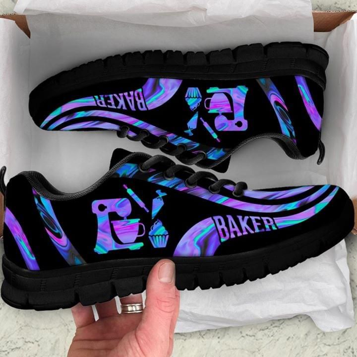 Baker Blue Purple Sneaker Shoes PANSNE0016