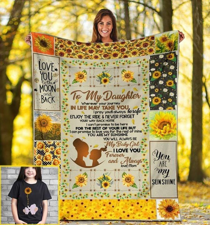 To My Daughter Wherever Your Journey In Life May Take You Mom Fleece Blanket