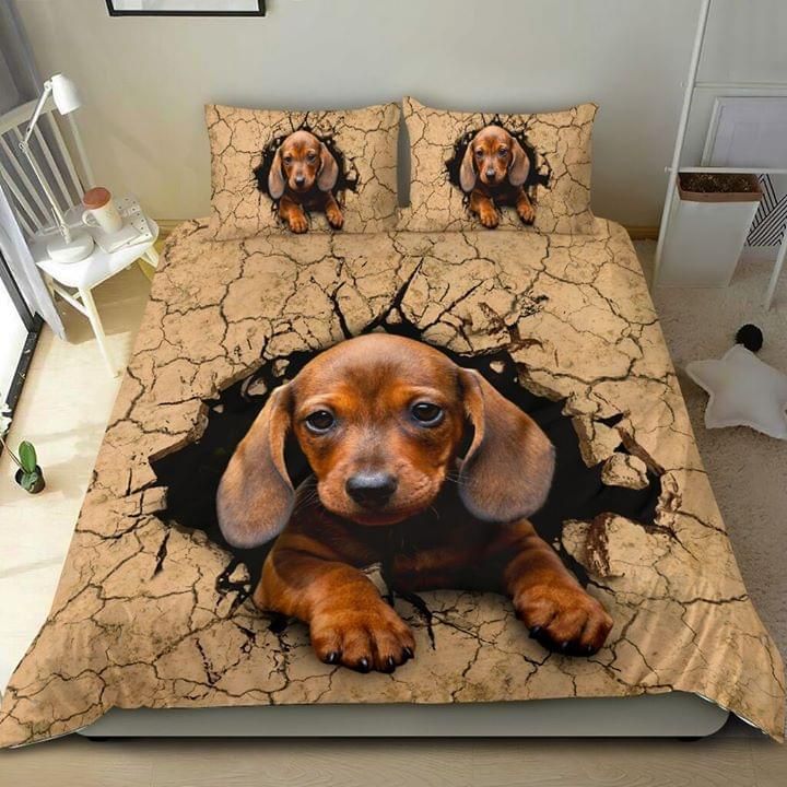 Dashchund Puppy Bedding Set