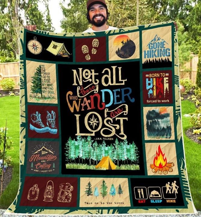Not All There Who Wander Are Lost Hiking Quilt