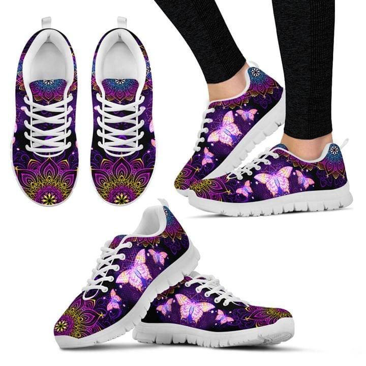 Butterfly Mandala Purple Sneaker