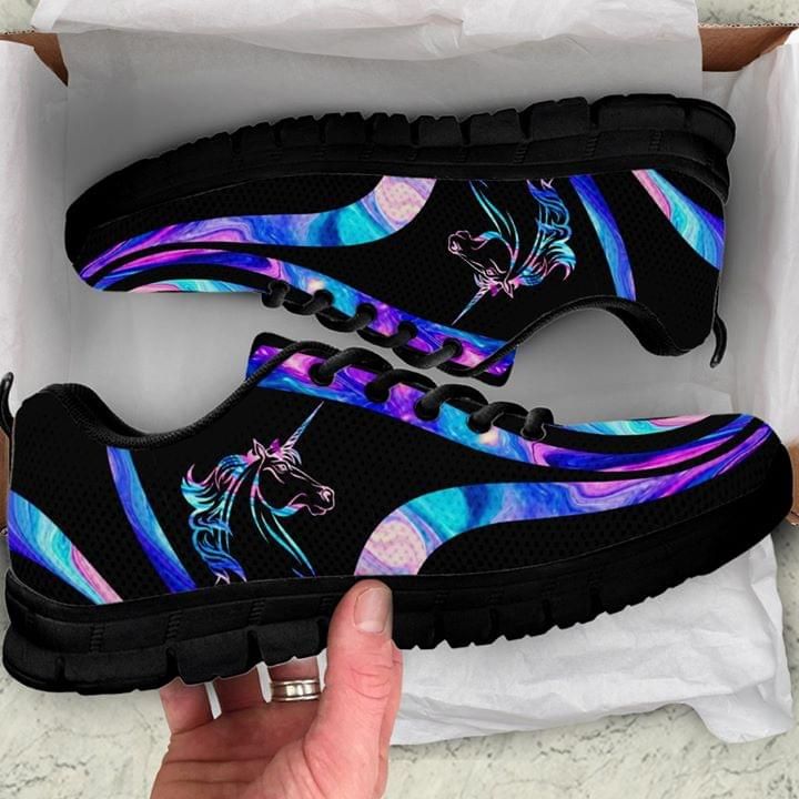 Unicorn Color Blue Purple Sneaker Shoes PANSNE0048