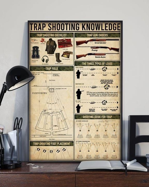 Trap Shooting Knowledge Vertical Poster