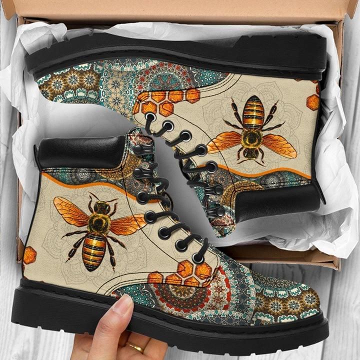Bee Mandala Classic Boot Shoes PANCBO0057