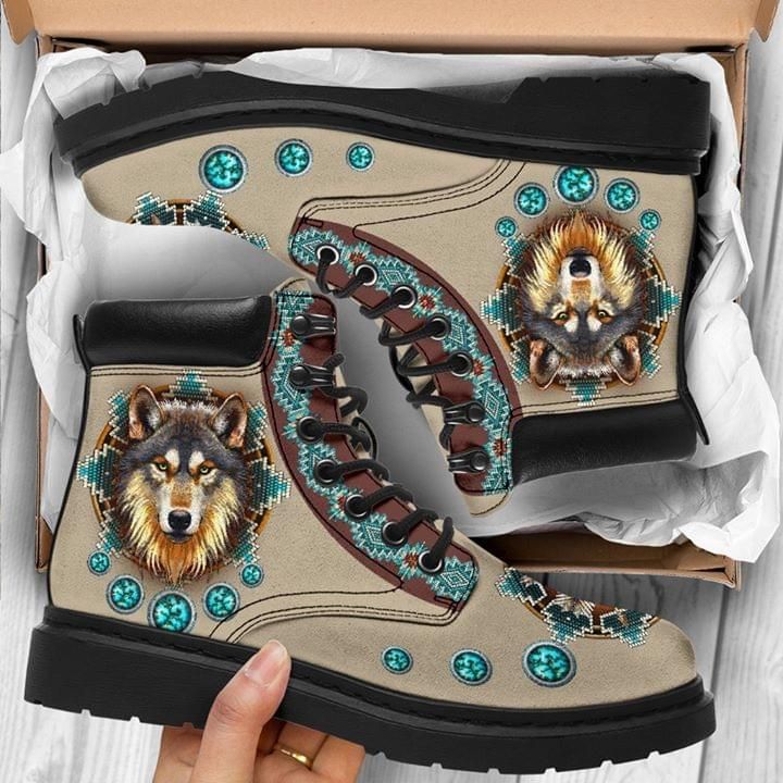 GR Wolf Native American Classic Boot Shoes PANCBO0045