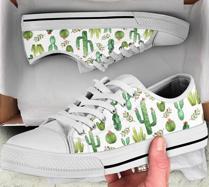 Cactus Pattern Low Top Shoes