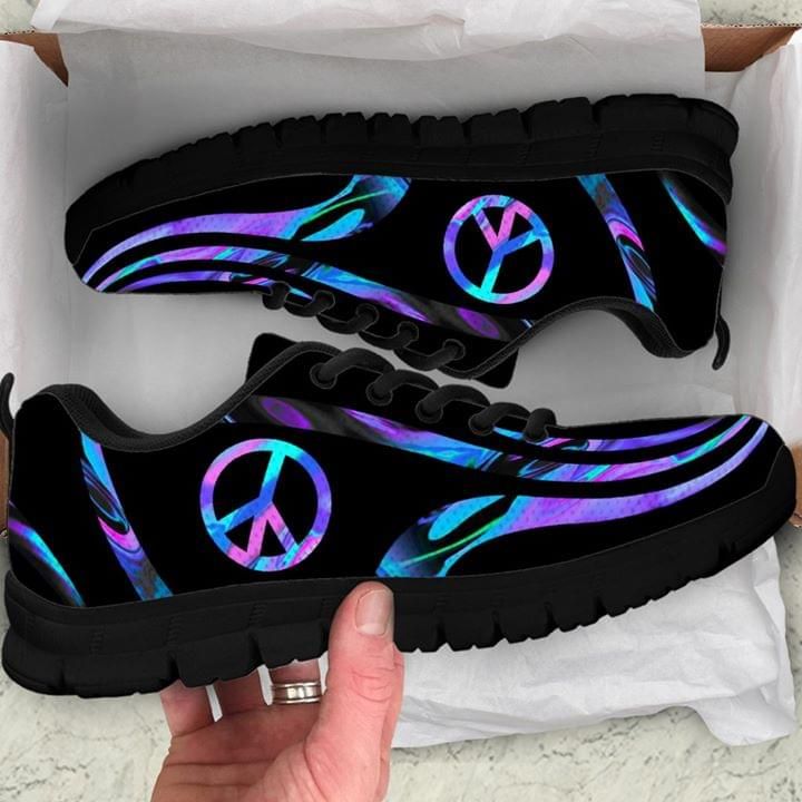 Hippie Purple And Blue Sneaker Shoes