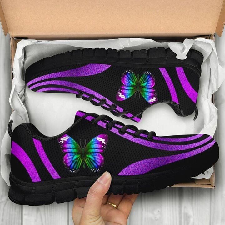 Butterfly Purple Sneaker Shoes PANSNE0067