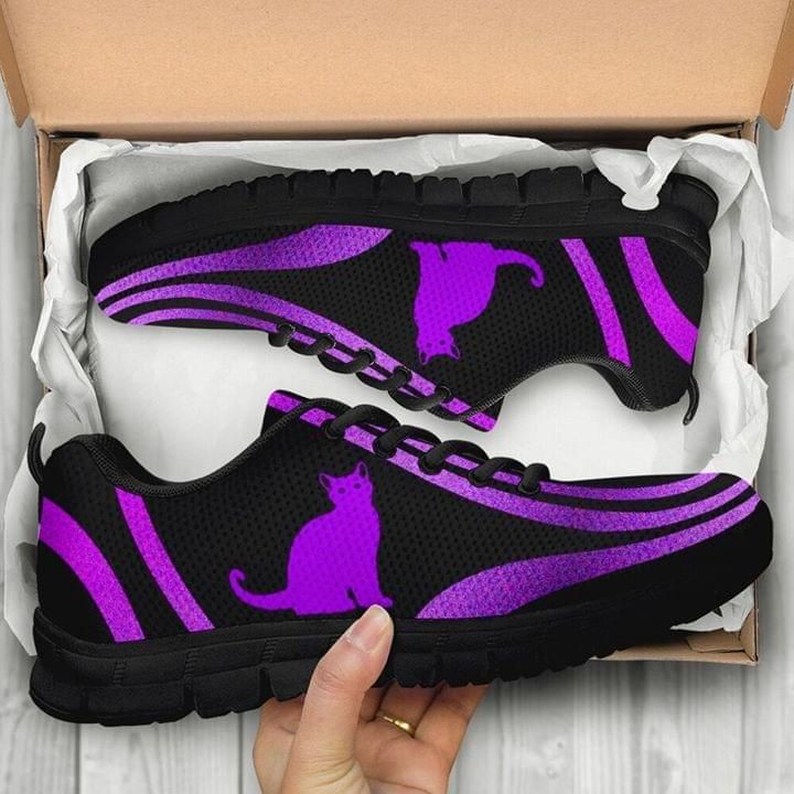 Cat Purple Sneaker Shoes PAN