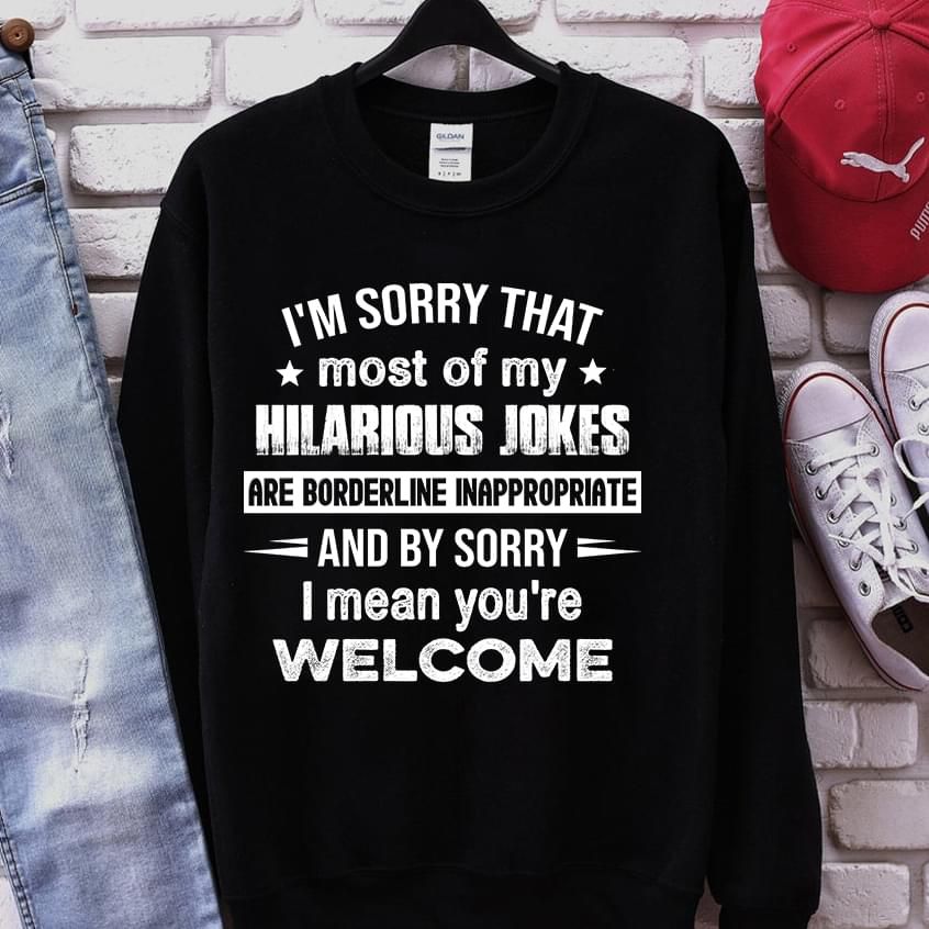 Im Sorry That Most Of My Hilarious Jokes Funny Sweatshirt