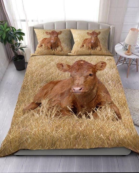 Cow Lying Quilt set