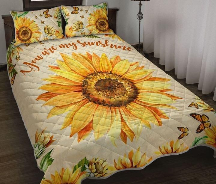 You Are My Sunshine Sunflower Quilt Set