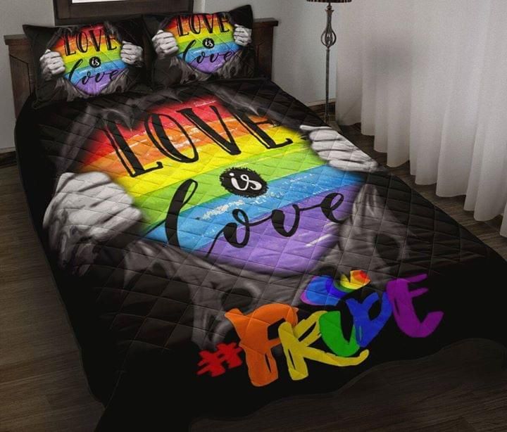 Love Is Love Pride LGBT Quilt Set PANQBS0082