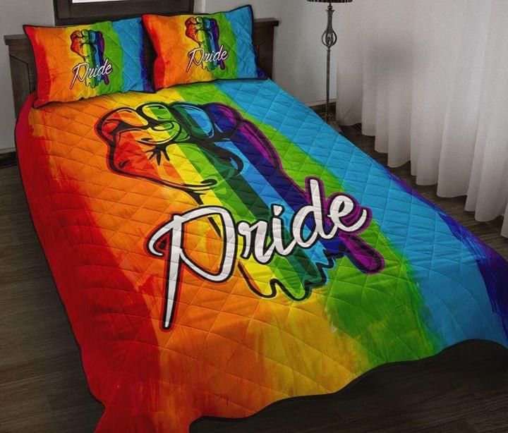 Pride Rainbow Hand LGBT Quilt Set