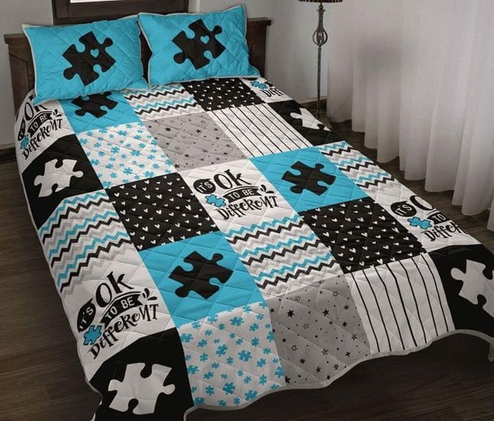 It's Ok To Be Different Autism Awareness Quilt Set