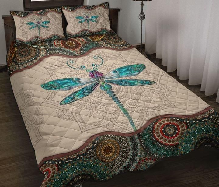 Dragonfly Mandala Quilt Set