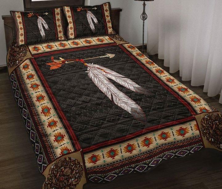 Feather Native American Quilt Set PANQBS0095