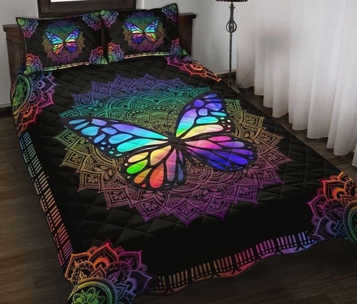 Butterfly Mandala Color Quilt Set