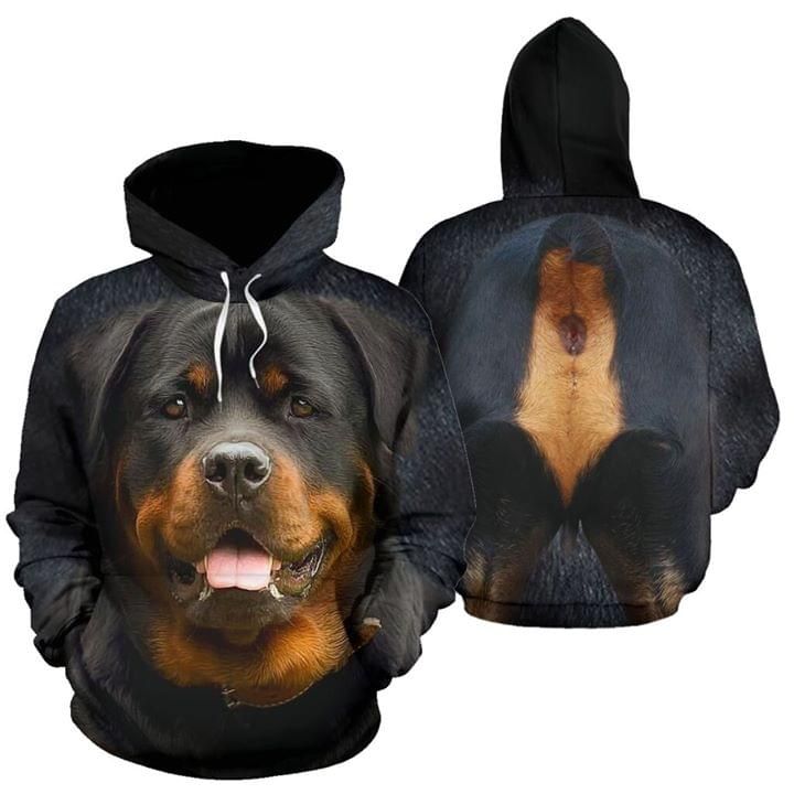 Rottweiler Dog Funny 3D Hoodie PAN3HD0028