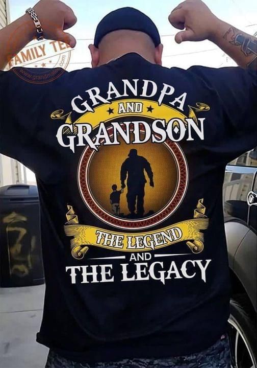Grandpa And Grandson The Legend And The Legacy Tshirt PAN2TS0165